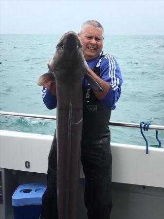 77 lb Conger Eel by Robin Lane