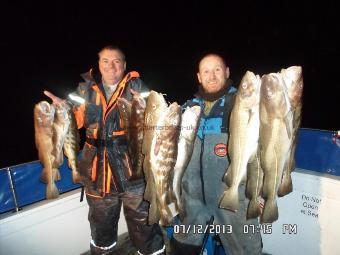 6 lb 5 oz Cod by Pete Thomas and Mickeal Newton