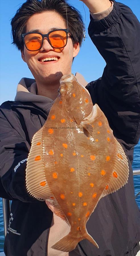 1 lb 8 oz Plaice by Unknown