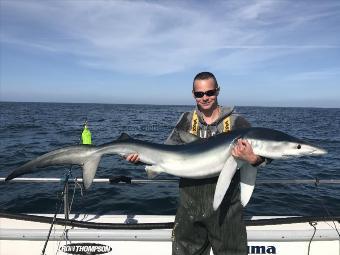 65 lb Blue Shark by Kevin McKie