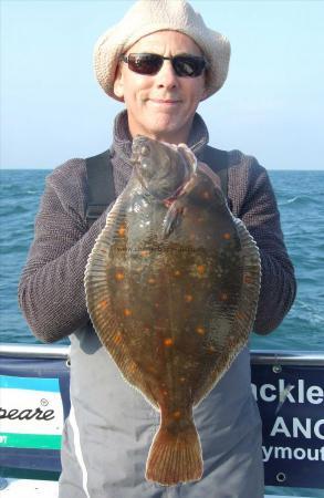 4 lb 8 oz Plaice by Mike Jefferey