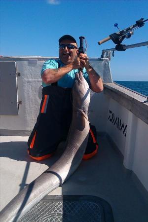 82 lb Conger Eel by Kevin abbott