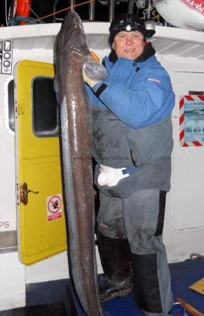 35 lb Conger Eel by Bruce Hough