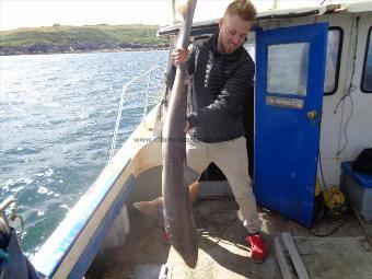 55 lb 10 oz Tope by caught by TOM and OLIVIA  joint effort well done