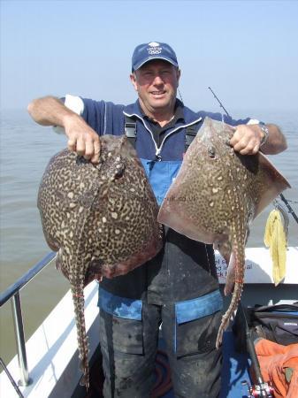 12 lb 3 oz Thornback Ray by barry