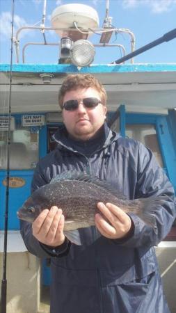 3 lb 4 oz Black Sea Bream by Unknown