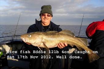 12 lb 4 oz Cod by Eddie