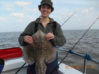 7 lb 7 oz Thornback Ray by Tess