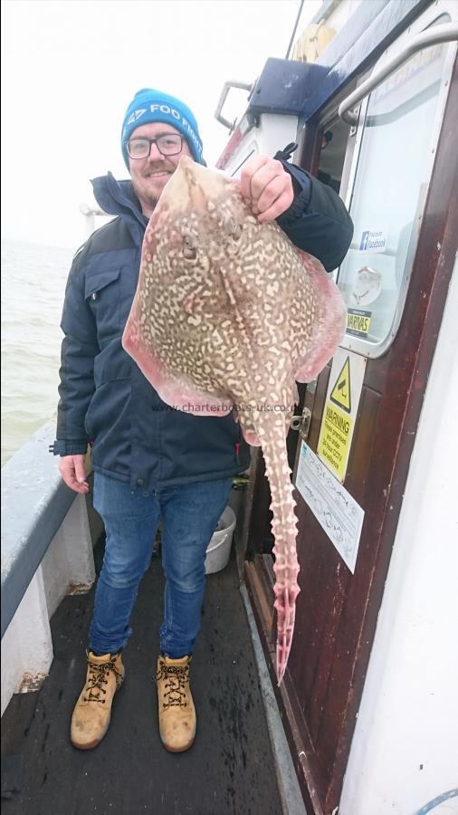 7 lb 2 oz Thornback Ray by Gary from Kent