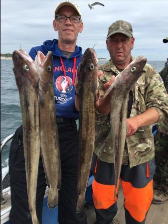 9 lb Ling (Common) by chris and shaun with some ling 15/7/2016