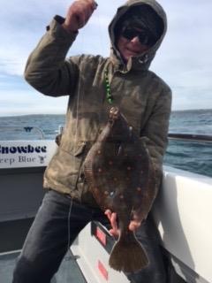 3 lb 14 oz Plaice by Bill Thornton