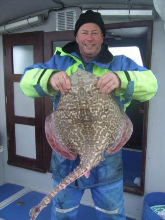 18 lb 12 oz Thornback Ray by barry woods