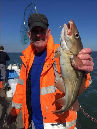 3 lb Cod by scotty with a cod 10 april caught on HEIDI J