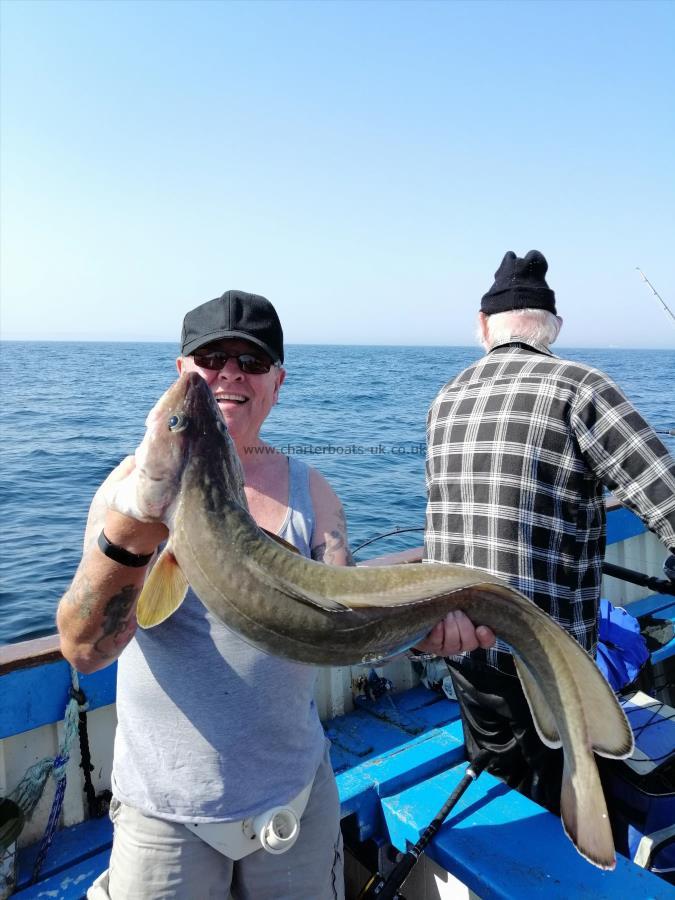 14 lb 8 oz Ling (Common) by John Mellors