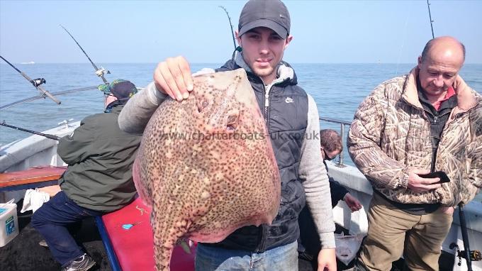 10 lb 2 oz Thornback Ray by Dan from Kent