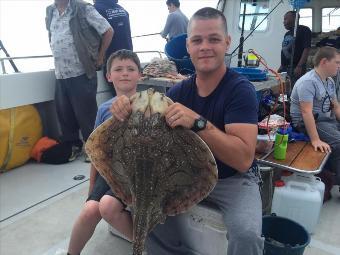 16 lb 9 oz Undulate Ray by Travis age 9