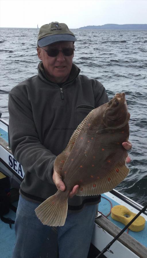 3 lb 8 oz Plaice by Bob bellaby