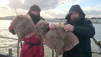 6 lb 8 oz Thornback Ray by Mark and Jason