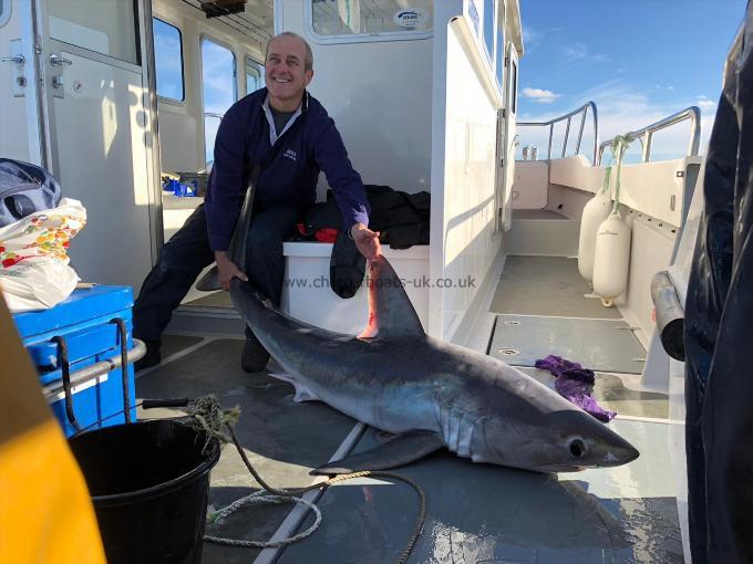 200 lb Porbeagle by Tony Lees