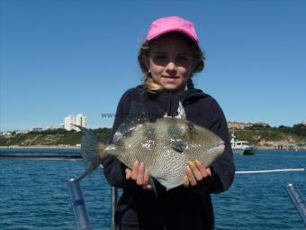 3 lb 2 oz Trigger Fish by Young Lady