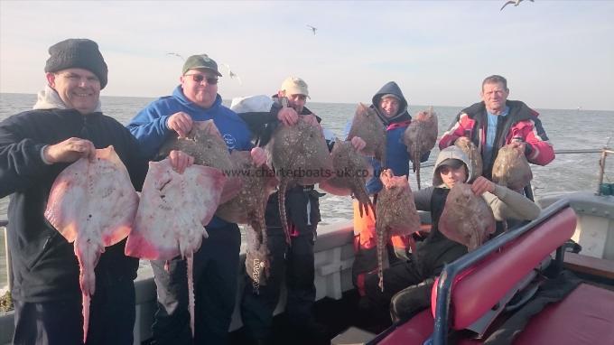 12 lb 4 oz Thornback Ray by Daves party