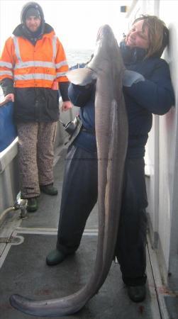 45 lb Conger Eel by Paula