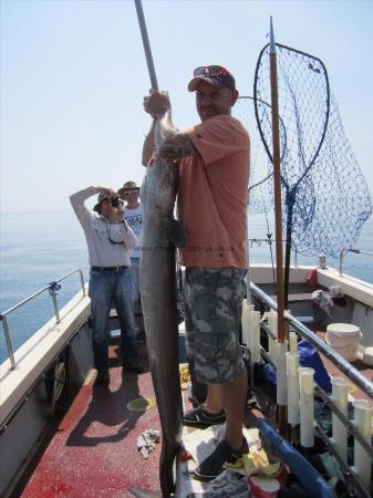 55 lb Conger Eel by Stephen Wake
