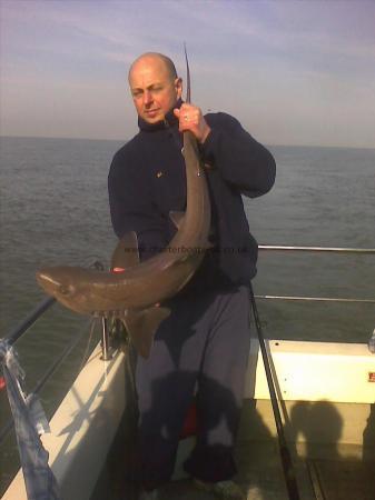 15 lb 2 oz Smooth-hound (Common) by Ian Ladner. Sea View Lads SAC