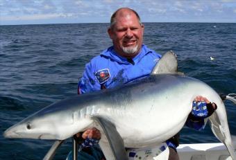 117 lb Blue Shark by Des Kenall