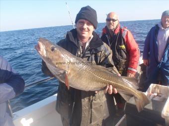 15 lb 4 oz Cod by Steve Bore from Grimsby.