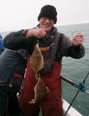 1 lb 8 oz Plaice by John Cardew