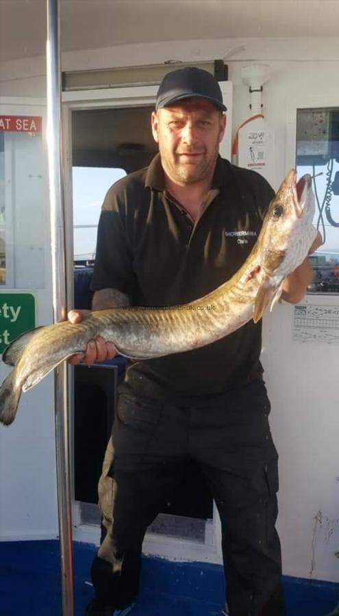 12 lb 8 oz Ling by Lee his first ever fish!!!!