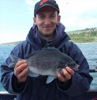 2 lb 8 oz Black Sea Bream by Peter Collings