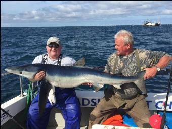 55 lb Blue Shark by Andy Truelove