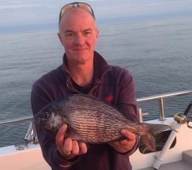 3 lb 8 oz Black Sea Bream by Rick Nunn