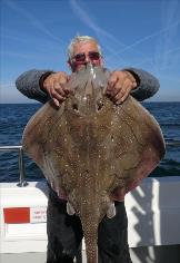 22 lb 13 oz Undulate Ray by Mike Aucock