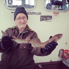 2 lb Lesser Spotted Dogfish by 90th Birthday boy !
