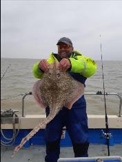 16 lb 8 oz Thornback Ray by Marks p/b