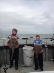 7 lb Thornback Ray by George and Charlie