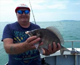 3 lb 4 oz Black Sea Bream by Dogfish Dave