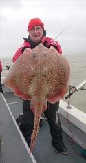12 lb 3 oz Thornback Ray by Vernon
