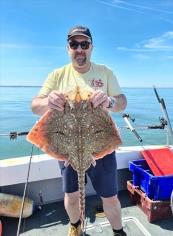 12 lb 3 oz Thornback Ray by Steven Hayes