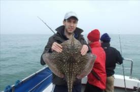 12 lb 10 oz Thornback Ray by Aaron