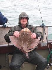 12 lb 6 oz Thornback Ray by Unknown