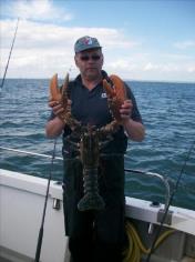9 lb 4 oz Lobster by Richard with his fine solent lobster