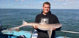 13 lb 8 oz Smooth-hound (Common) by Roy's party