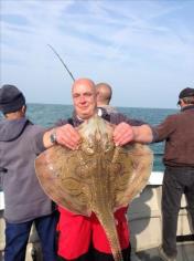 20 lb 2 oz Undulate Ray by Tim Davis