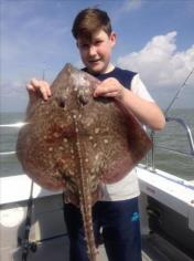 11 lb Thornback Ray by 12 year old Billy