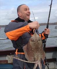 8 lb Thornback Ray by Shocked !