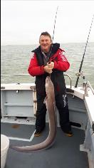 36 lb Conger Eel by Bill Jon